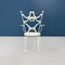 Mid-Century Italian Garden Chairs in White Wrought Iron, 1960s, Set of 4, Image 4