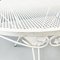 Mid-Century Modern Italian Garden Table in White Iron with Flower Decor, 1960 6