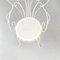 Mid-Century Italian Garden Chairs in White Wrought Iron with Curls, 1960s, Set of 4, Image 5