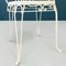 Mid-Century Italian Garden Chairs in White Wrought Iron with Curls, 1960s, Set of 4 13
