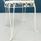 Mid-Century Italian Garden Chairs in White Wrought Iron with Curls, 1960s, Set of 4, Image 13