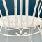 Italienische Mid-Century Gartenstühle aus weißem Schmiedeeisen mit Locken, 1960er, 4er Set 12