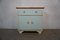 Blue & Beige Cupboard with Hidden Enamelled Sink, Image 1