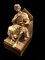 Vergoldete Bronzeskulptur eines Meditierenden Königs, 20. Jh., Italien, 1940er 9