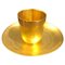 Bavarian Golden Cup & Porcelain Saucer, Germany, 1960s, Set of 2, Image 1