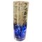 Mid-Century Modern Murano Sommerso Blue Art Glass Vase, Italy, 1960s 1