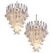 Lámparas de araña de pétalos de cristal de Murano. Juego de 2, Imagen 1
