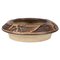 Danish Sculptural Bowl in Brown Stoneware by Haico Nitzsche for Soholm, 1970s 1