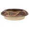 Danish Sculptural Bowl in Brown Stoneware by Haico Nitzsche for Soholm, 1970s, Image 1