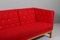 Red and Yellow Three-Seat Sofa in Wool and Beech by Erik Jørgensen, 1960s 4