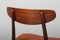 Dining Chairs in Rosewood and Leather by Henning Kjærnulf, 1960s, Image 7