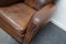 Club chair in pelle color cognac con baffi, Francia, anni '40, set di 2, Immagine 12