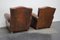 French Club Chairs in Cognac Leather with Moustache Back, 1940s, Set of 2, Image 8