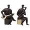 Statuette di musicisti in ceramica, Cecoslovacchia, anni '70, Immagine 1
