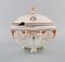 Antique English Lidded Tureen in Hand-Painted Porcelain, Image 3