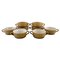 Relief Bouillon Cups by Jens H. Quistgaard for Bing & Grøndahl, Set of 8 1