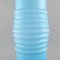 Large Vase in Light Blue Art Glass by Per-Olof Ström for Alsterfors, Image 4