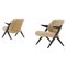 Mid-Century Scandinavian Easy Chairs in Sheepskin by Bengt Ruda for NK, Set of 2, Image 1
