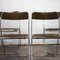 Italian Folding Chairs in Brown Velvet and Chrome, 1970s, Set of 4, Image 6