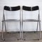 Folding Chairs in Black and Chrome, 1970s, Set of 6, Image 9