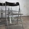 Folding Chairs in Black and Chrome, 1970s, Set of 6, Image 4