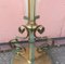 Art Deco Golden Brass Floor Lamp, Image 9