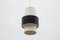 Dutch Black and White Pendant Lamp from Philips, 1960s 4