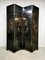 Asian Lacquered Room Divider Depicting Crane Birds 4