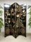 Asian Lacquered Room Divider Depicting Crane Birds 1