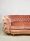 Hollywood Baroque Padded Pink Velvet Sofa 2