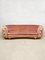 Hollywood Baroque Padded Pink Velvet Sofa 1