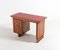 Italienischer Moderner Schreibtisch aus Geschnitztem Nussholz & Palisander mit Beistellstuhl 9