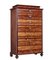 Tall Antique Chest of Drawers in Flame Mahogany, Image 1