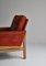 Easy Chair in Oak & Patinated Natural Leather by Poul Volther & Erik Jørgensen for FDB, 1961, Image 9