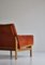 Easy Chair in Oak & Patinated Natural Leather by Poul Volther & Erik Jørgensen for FDB, 1961, Image 14