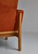 Easy Chair in Oak & Patinated Natural Leather by Poul Volther & Erik Jørgensen for FDB, 1961 11