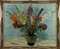 Artur Murle, Still Life with Vase of Flowers, Original Oil on Canvas, 1946 1