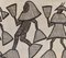 Composición norteafricana, dibujo original sobre tela, mediados del siglo XX, Imagen 3