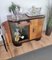 Italian Art Deco Walnut Burl and Mirror Mosaic Dry Bar Cabinet by Paolo Buffa, 1940s, Image 4