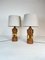 Grandes Lampes de Bureau Mid-Century en Laiton par Bitossi pour Bergboms, 1960s, Set de 2 3