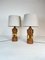 Large Mid-Century Brass Table Lamps by Bitossi for Bergboms, 1960s, Set of 2 3
