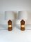 Large Mid-Century Brass Table Lamps by Bitossi for Bergboms, 1960s, Set of 2 5