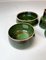 Mid-Century Swedish Green Ceramic Vases by Carl-Harry Stålhane for Rörstrand, Set of 6 9