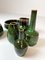 Mid-Century Swedish Green Ceramic Vases by Carl-Harry Stålhane for Rörstrand, Set of 6, Image 8