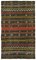 Tappeto Kilim vintage nero, Turchia, Immagine 1