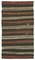 Tappeto Kilim vintage marrone, Turchia, Immagine 1