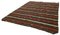 Tapis Kilim Vintage Marron 3