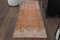 Vintage Turkish Handmade Orange Wool Oushak Rug 1