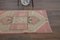 Vintage Turkish Handmade Pink Wool Oushak Rug 4