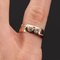 19th Century French Diamonds 18 Karat Rose Gold Bangle Ring 6